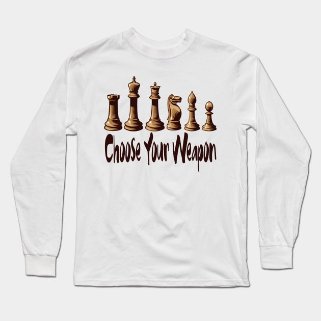 Chess Long Sleeve T-Shirt by Dimion666